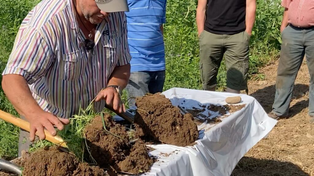 Einführungskurs Regenerative Landwirtschaft - Spatenprobe Feldtag