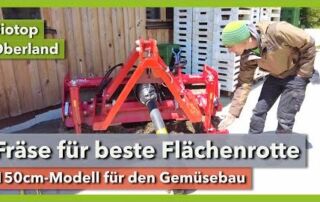 Bodenfräse für optimale Flächenrotte im Gemüsebau | Biotop Oberland | Rundgang 9 | 2022