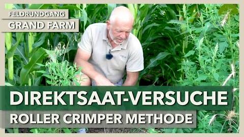 Direktsaat-Versuche mit der Roller Crimper Methode bei Mais und Soja | GRAND FARM | Feldrundgang 3