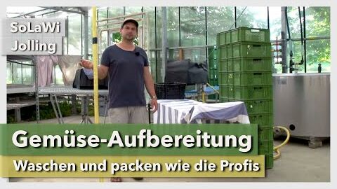 Gemüse waschen und aufbereiten wie die Profis | SoLaWi Jolling | Rundgang 5 | 2021