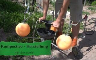 Komposttee | Herstellung | Rezept | Belüftung | Hof Sonnwald 2020