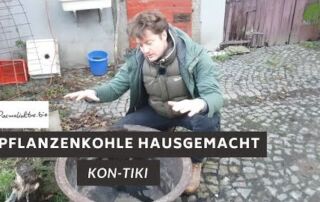 Pflanzenkohle selber machen | Kon-Tiki einfach | Am Permakultur Hof Sehl (2020)