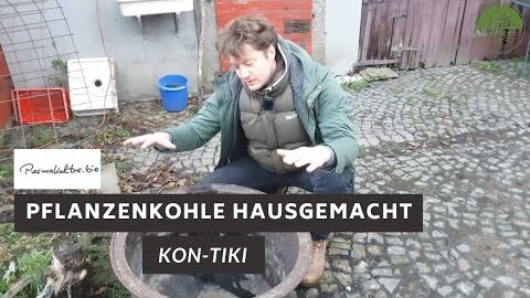 Pflanzenkohle selber machen | Kon-Tiki einfach | Am Permakultur Hof Sehl (2020)